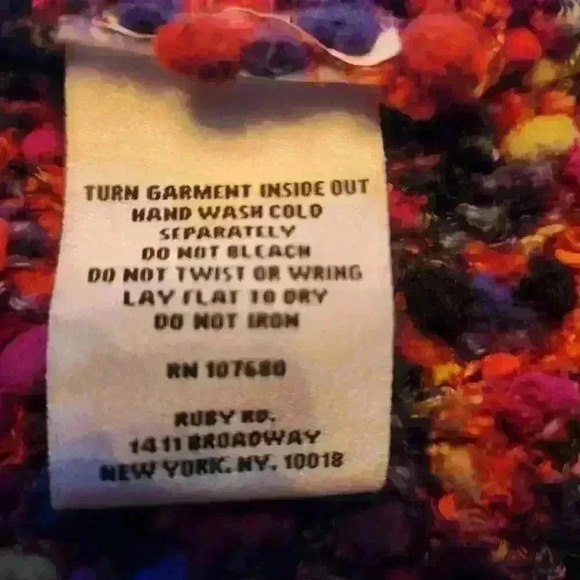 Ruby Rd Medium Brightly Colored Scoop Neck Rich Boucle Knit Sweater 3/4 Sleeves - Picture 8 of 8